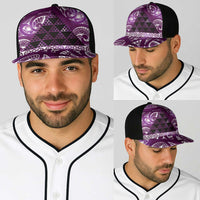Matariki New Zealand Baseball Net Cap NZ Niho Taniwha Maori New Year Purple Galaxy LT14 - Polynesian Pride