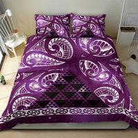 Matariki New Zealand Bedding Set NZ Niho Taniwha Maori New Year Purple Galaxy LT14 - Polynesian Pride