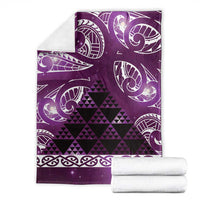 Matariki New Zealand Blanket NZ Niho Taniwha Maori New Year Purple Galaxy LT14 - Polynesian Pride