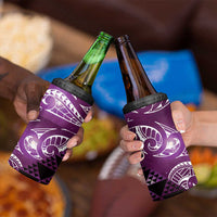 Matariki New Zealand 4 in 1 Can Cooler Tumbler NZ Niho Taniwha Maori New Year Purple Galaxy