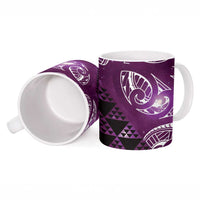 Matariki New Zealand Ceramic Mug NZ Niho Taniwha Maori New Year Purple Galaxy LT14 - Polynesian Pride