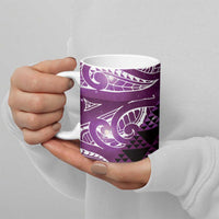Matariki New Zealand Ceramic Mug NZ Niho Taniwha Maori New Year Purple Galaxy LT14 - Polynesian Pride
