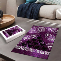 Matariki New Zealand Puzzle NZ Niho Taniwha Maori New Year Purple Galaxy LT14 - Polynesian Pride