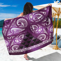 Matariki New Zealand Sarong NZ Niho Taniwha Maori New Year Purple Galaxy LT14 One Size 44 x 66 inches Purple - Polynesian Pride
