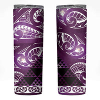 Matariki New Zealand Skinny Tumbler NZ Niho Taniwha Maori New Year Purple Galaxy