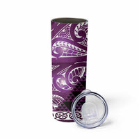 Matariki New Zealand Skinny Tumbler NZ Niho Taniwha Maori New Year Purple Galaxy