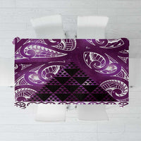 Matariki New Zealand Tablecloth NZ Niho Taniwha Maori New Year Purple Galaxy LT14 Purple - Polynesian Pride
