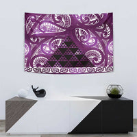 Matariki New Zealand Tapestry NZ Niho Taniwha Maori New Year Purple Galaxy LT14 - Polynesian Pride