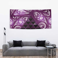 Matariki New Zealand Tapestry NZ Niho Taniwha Maori New Year Purple Galaxy LT14 - Polynesian Pride
