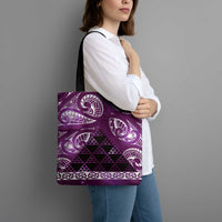 Matariki New Zealand Tote Bag NZ Niho Taniwha Maori New Year Purple Galaxy