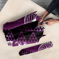 Matariki New Zealand Umbrella NZ Niho Taniwha Maori New Year Purple Galaxy LT14 - Polynesian Pride