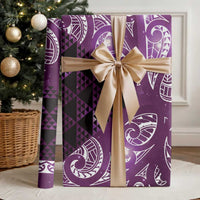 Matariki New Zealand Wrapping Paper NZ Niho Taniwha Maori New Year Purple Galaxy