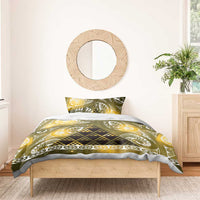 Matariki New Zealand Bedding Set NZ Niho Taniwha Maori New Year Yellow Galaxy LT14 - Polynesian Pride