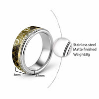 Matariki New Zealand Classic Ring NZ Niho Taniwha Maori New Year Yellow Galaxy LT14 - Polynesian Pride