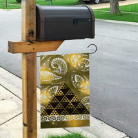 Matariki New Zealand Garden Flag NZ Niho Taniwha Maori New Year Yellow Galaxy LT14 - Polynesian Pride
