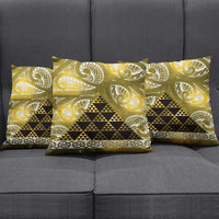 Matariki New Zealand Pillow Cover NZ Niho Taniwha Maori New Year Yellow Galaxy LT14 - Polynesian Pride