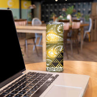 Matariki New Zealand Skinny Tumbler NZ Niho Taniwha Maori New Year Yellow Galaxy