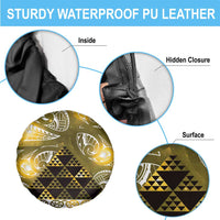 Matariki New Zealand Spare Tire Cover NZ Niho Taniwha Maori New Year Yellow Galaxy