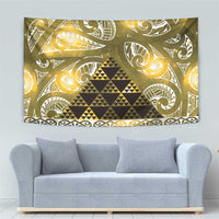 Matariki New Zealand Tapestry NZ Niho Taniwha Maori New Year Yellow Galaxy LT14 - Polynesian Pride