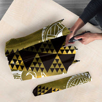 Matariki New Zealand Umbrella NZ Niho Taniwha Maori New Year Yellow Galaxy LT14 - Polynesian Pride