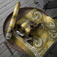 Matariki New Zealand Wrapping Paper NZ Niho Taniwha Maori New Year Yellow Galaxy
