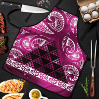 Matariki New Zealand Apron NZ Niho Taniwha Maori New Year Pink Galaxy LT14 Pink - Polynesian Pride