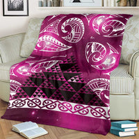 Matariki New Zealand Blanket NZ Niho Taniwha Maori New Year Pink Galaxy LT14 - Polynesian Pride