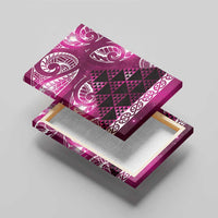 Matariki New Zealand Canvas Wall Art NZ Niho Taniwha Maori New Year Pink Galaxy LT14 - Polynesian Pride