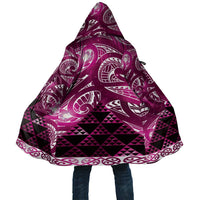 Matariki New Zealand Cloak NZ Niho Taniwha Maori New Year Pink Galaxy LT14 Unisex Pink - Polynesian Pride
