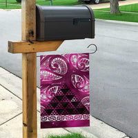 Matariki New Zealand Garden Flag NZ Niho Taniwha Maori New Year Pink Galaxy LT14 - Polynesian Pride
