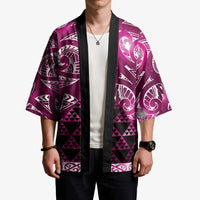 Matariki New Zealand Kimono NZ Niho Taniwha Maori New Year Pink Galaxy LT14 - Polynesian Pride
