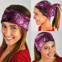 Matariki New Zealand Neck Gaiter NZ Niho Taniwha Maori New Year Pink Galaxy LT14 - Polynesian Pride
