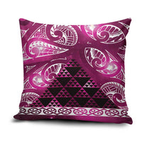 Matariki New Zealand Pillow Cover NZ Niho Taniwha Maori New Year Pink Galaxy LT14 Pink - Polynesian Pride