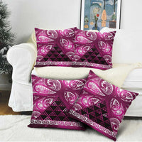 Matariki New Zealand Pillow Cover NZ Niho Taniwha Maori New Year Pink Galaxy LT14 - Polynesian Pride