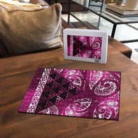 Matariki New Zealand Puzzle NZ Niho Taniwha Maori New Year Pink Galaxy LT14 - Polynesian Pride