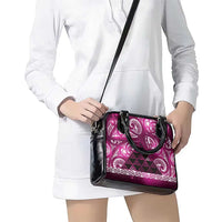 Matariki New Zealand Shoulder Handbag NZ Niho Taniwha Maori New Year Pink Galaxy LT14 - Polynesian Pride