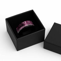 Matariki New Zealand Spinner Ring NZ Niho Taniwha Maori New Year Pink Galaxy