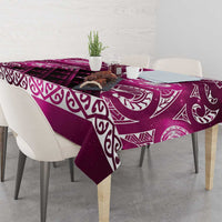 Matariki New Zealand Tablecloth NZ Niho Taniwha Maori New Year Pink Galaxy