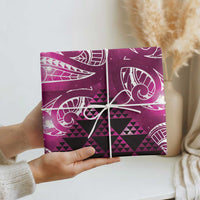 Matariki New Zealand Wrapping Paper NZ Niho Taniwha Maori New Year Pink Galaxy