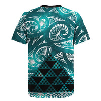 Matariki New Zealand Rugby Jersey NZ Niho Taniwha Maori New Year Cyan Galaxy LT14 - Polynesian Pride