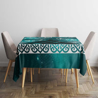 Matariki New Zealand Tablecloth NZ Niho Taniwha Maori New Year Cyan Galaxy LT14 - Polynesian Pride