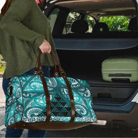 Matariki New Zealand Travel Bag NZ Niho Taniwha Maori New Year Cyan Galaxy