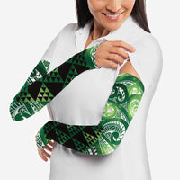 Matariki New Zealand Arm Sleeves NZ Niho Taniwha Maori New Year Green Galaxy