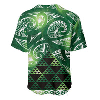 Matariki New Zealand Baseball Jersey NZ Niho Taniwha Maori New Year Green Galaxy