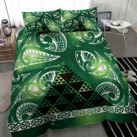 Matariki New Zealand Bedding Set NZ Niho Taniwha Maori New Year Green Galaxy LT14 - Polynesian Pride