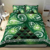Matariki New Zealand Bedding Set NZ Niho Taniwha Maori New Year Green Galaxy LT14 - Polynesian Pride