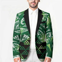 Matariki New Zealand Blazer NZ Niho Taniwha Maori New Year Green Galaxy LT14 - Polynesian Pride