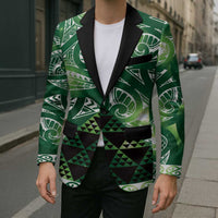 Matariki New Zealand Blazer NZ Niho Taniwha Maori New Year Green Galaxy LT14 - Polynesian Pride