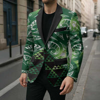 Matariki New Zealand Blazer NZ Niho Taniwha Maori New Year Green Galaxy LT14 - Polynesian Pride