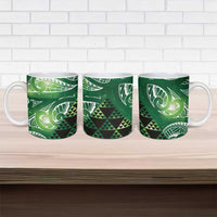 Matariki New Zealand Ceramic Mug NZ Niho Taniwha Maori New Year Green Galaxy LT14 - Polynesian Pride